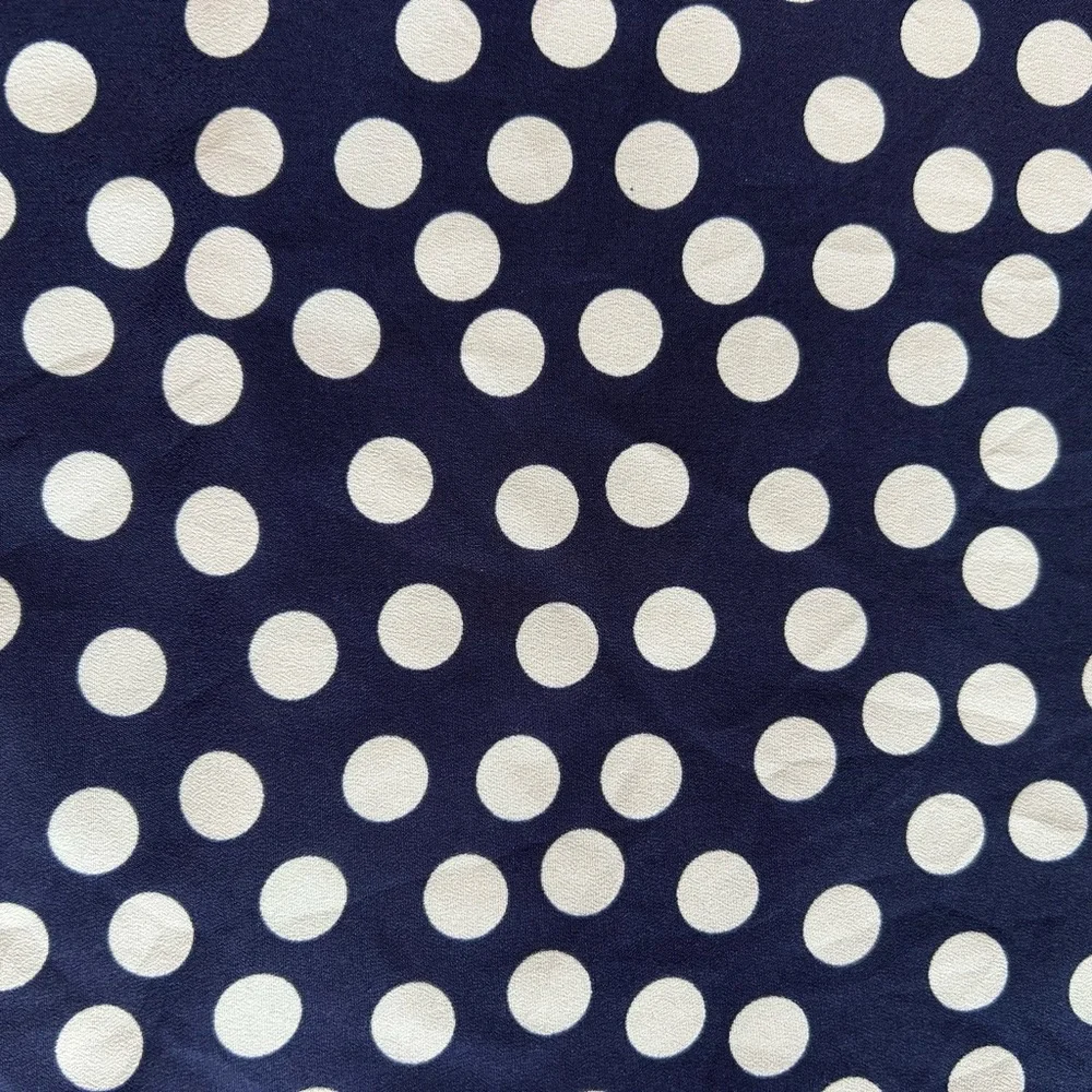 J. Crew Women’s Printed Short Sleeve Gallery Dress in Navy Small Dot Size 10